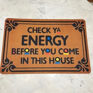 Check Ya Energy Doormat, New